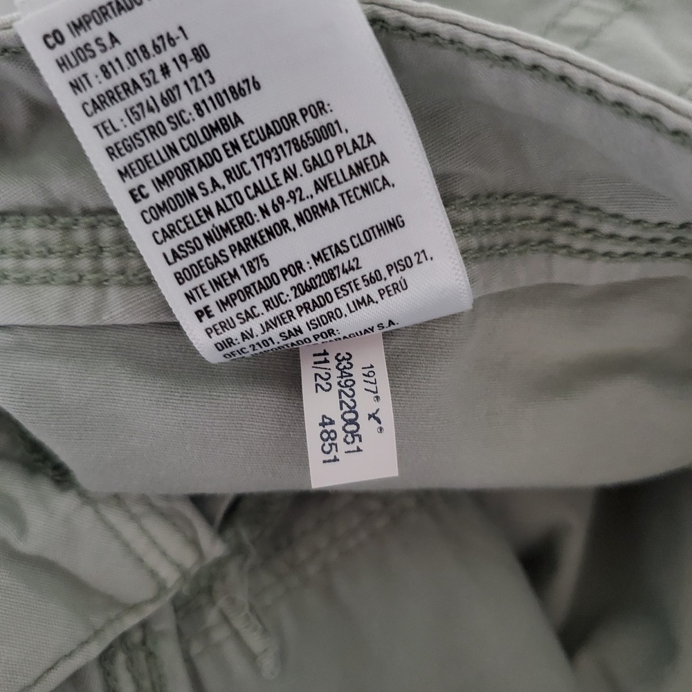 American Eagle Outfitters Cargo Pants Sage Green Utility 6 y2k streetwear indie - Picture 12 of 13